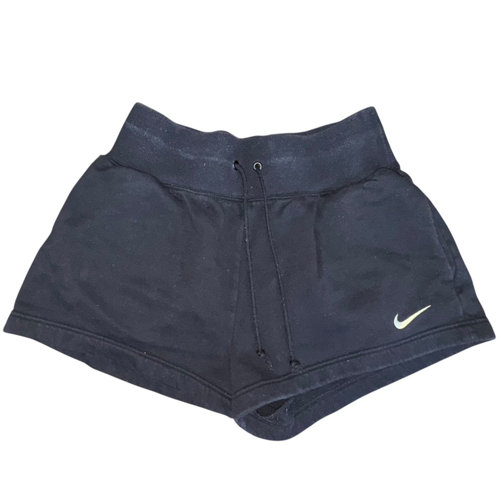 Nike Women's Black Athletic Shorts Drawstring Logo Casual Comfort Size Small